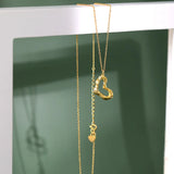 925 Silver Sweet Love Necklace Irregular Pendant Gift Jewelry