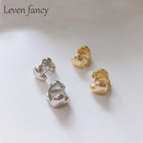 925 Silver Heart Stud Earrings for Ladies