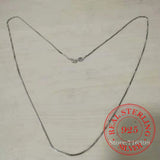 925 Sterling Silver 1mm Box Chain Necklace for Women Men Kids