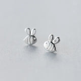925 Sterling Silver Bee Stud Earrings for Women Girls Wedding Party Gift