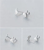 925 Sterling Silver Bee Stud Earrings for Women Girls Wedding Party Gift