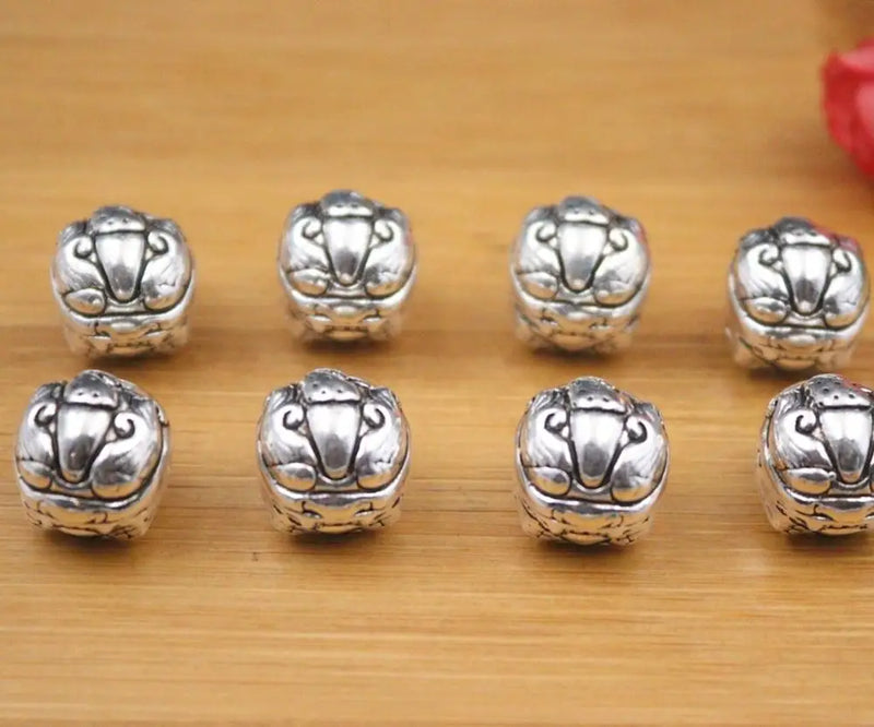925 Sterling Silver Pixiu Pattern Charm Bead for DIY Bracelet/Necklace