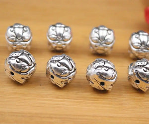 925 Sterling Silver Pixiu Pattern Charm Bead for DIY Bracelet/Necklace
