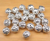 925 Sterling Silver Pixiu Pattern Charm Bead for DIY Bracelet/Necklace