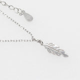 925 Sterling Silver Leaf Pendant Necklace Chain Jewelry for Women Girls