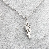 925 Sterling Silver Leaf Pendant Necklace Chain Jewelry for Women Girls
