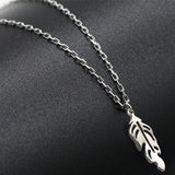 925 Sterling Silver Leaf Pendant Necklace Chain Jewelry for Women Girls