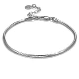 925 Sterling Silver Snake Bone Chain Bracelet Couple Jewelry