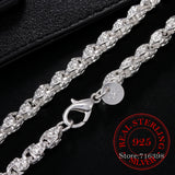 925 Sterling Silver 5mm Chain Necklace for Men