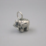 925 Sterling Silver Bless Lucky Elephant Pendant
