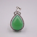 925 Sterling Silver Pendant with Chalcedony Bead Charms