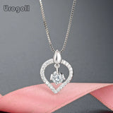 925 Silver Pendant Necklace Women Wedding Party Jewelry Gift