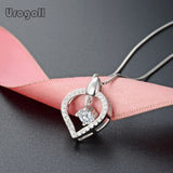 925 Silver Pendant Necklace Women Wedding Party Jewelry Gift