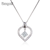 925 Silver Pendant Necklace Women Wedding Party Jewelry Gift
