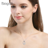925 Silver Pendant Necklace Women Wedding Party Jewelry Gift