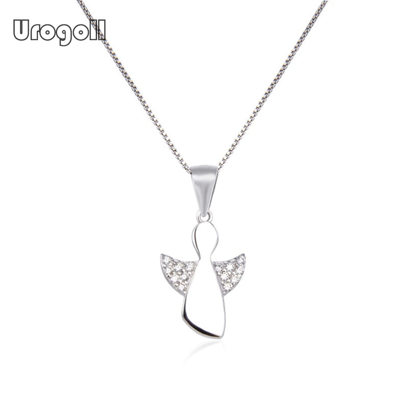925 Silver Pendant Necklace Women Wedding Engagement Anniversary Party Jewelry