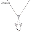 925 Silver Pendant Necklace Women Wedding Engagement Anniversary Party Jewelry