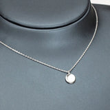 925 Sterling Silver Round Shape Pendant Necklace for Boys and Girls