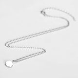 925 Sterling Silver Round Shape Pendant Necklace for Boys and Girls