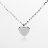 925 Sterling Silver Love Heart Necklace for Women Girls