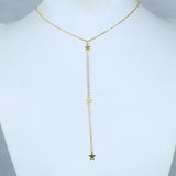 925 Silver Star Charm Pendant Necklace for Women Lady