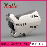 925 Sterling Silver Enamel Charm Bead for DIY Bracelet