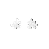925 Silver Game Puzzle Shaped Earrings for Women
