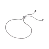 925 Sterling Silver Women Bracelet Snake Bone Chain Push Pull Bracelet