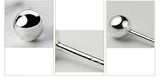 925 Sterling Silver Ball Stud Earrings for Children Girls Kids Baby Jewelry