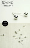 925 Sterling Silver Ball Stud Earrings for Children Girls Kids Baby Jewelry