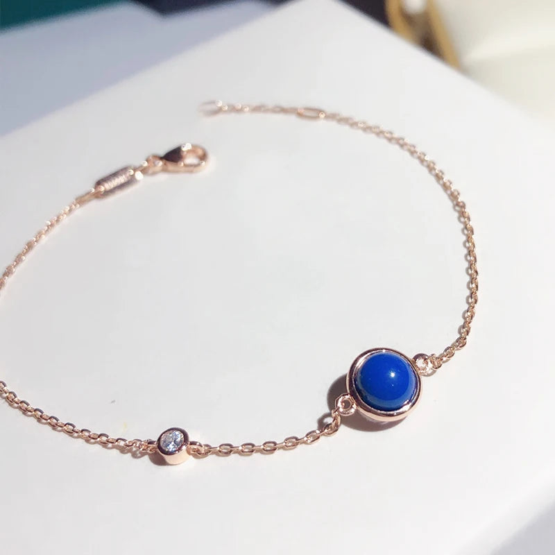 925 Sterling Silver Women's Beaded Bracelet Party Jewelry