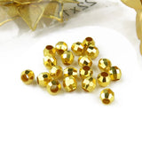Pure 999 24K Yellow 3D Bead DIY Bracelet Ring Necklace Round Solid
