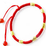 Pure 24K Yellow 3D Bead DIY Weave Bracelet Ring Necklace for Men Women