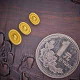 Pure 24K Yellow 3D Lucky Yuanbao Bead Pendant