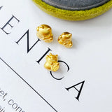 24K Yellow 999 Lucky 3D Cat Bead Pendant 0.1-0.2g