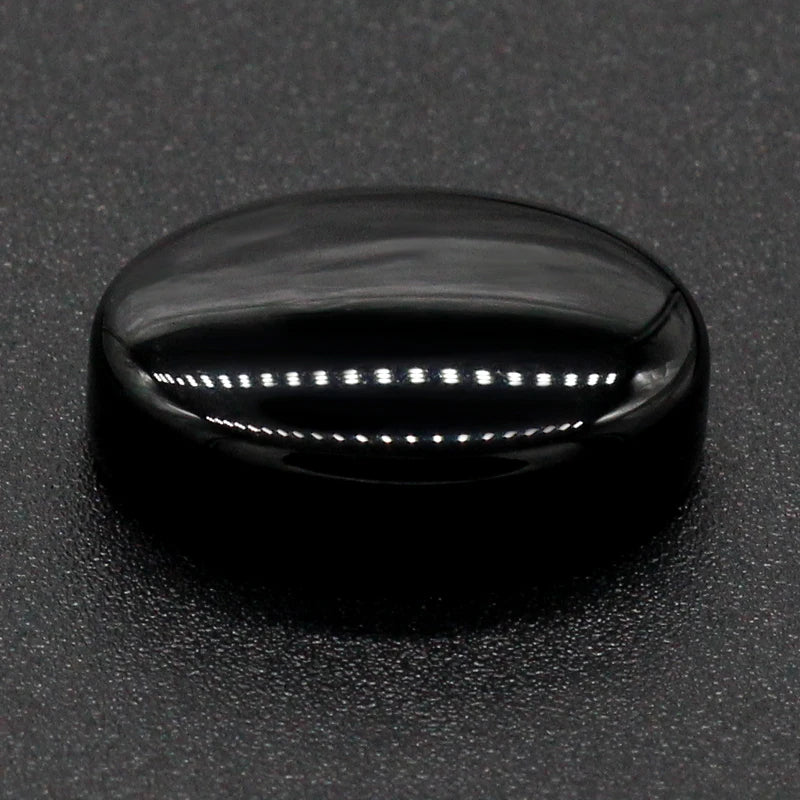 12*16 MM Oval Agate Stone Men's Ring