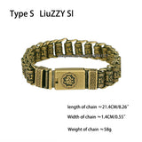 Copper Bracelet Brass Watch Chain Men's Jewelry
