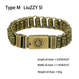 Copper Bracelet Brass Watch Chain Men's Jewelry