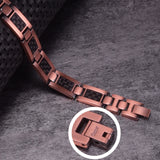 12mm Carbon Fibre Copper Magnetic Bracelet for Arthritis Men