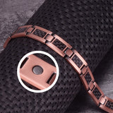 12mm Carbon Fibre Copper Magnetic Bracelet for Arthritis Men
