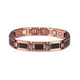 12mm Carbon Fibre Copper Magnetic Bracelet for Arthritis Men