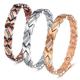 Crystal Magnetic Copper Bracelet for Women
