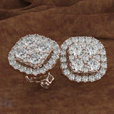 14K Diamond Peridot Gemstone Earrings for Women