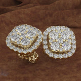 14K Diamond Peridot Gemstone Earrings for Women