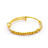 Pure 999 Bangle Bracelet for Women Party Jewelry Adjustable