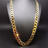 24k Gold Plated 10mm Heavy Chain For Men 20-30 Inches