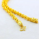 24k Heavy Chain Necklace Punk Rock Hip Hop Men's Jewelry