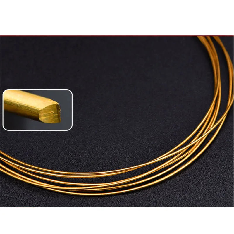 Pure 999 24k Thread DIY Bracelet Necklace Earrings Fine Jewelry Making