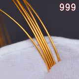 Pure 999 24k Thread DIY Bracelet Necklace Earrings Fine Jewelry Making