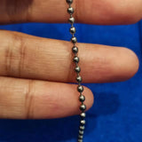 Titanium Beads Chain Bracelet 2.4 MM Ball Chains Hypoallergenic